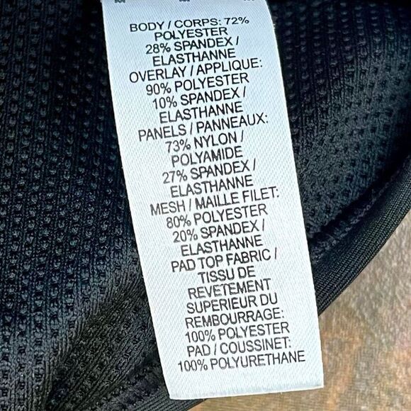 Nike Dri-Fit Black Sports Bra Medium - Picture 4 of 7